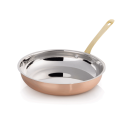 Mini-Servierpfanne Ø 12 cm mit Kupferbeschichtung und Edelstahlkern