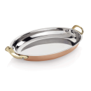 Mini-Servierpfanne Ø 12 cm mit Kupferbeschichtung und Edelstahlkern